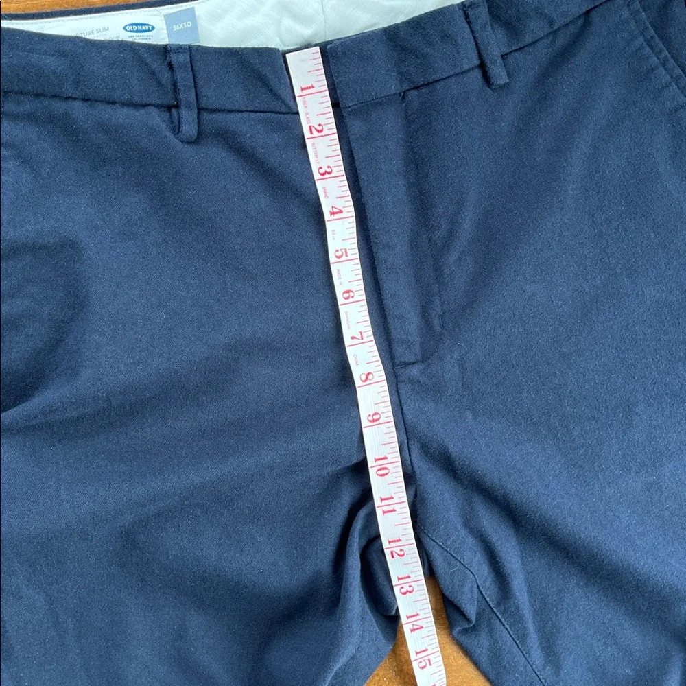 Old Navy Signature Slim Navy Pants Men 36x30 Trousers Work